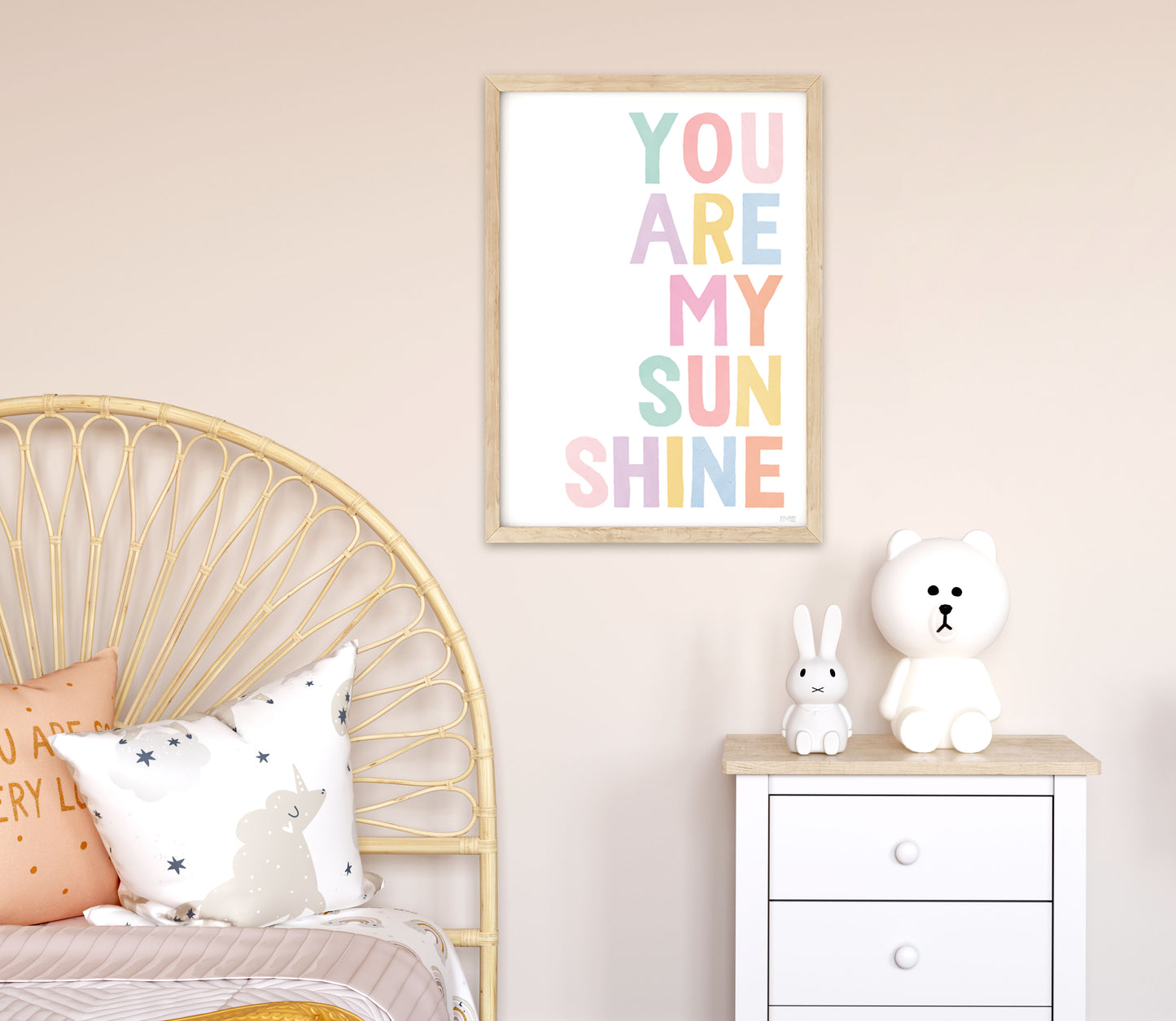 Pip+Phee You Are My Sunshine Art Print - Pastels